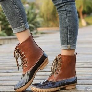 Cape Robbin Muriel Women's Brown Winter/Duck Boots High Top Boots Size 10 EUC